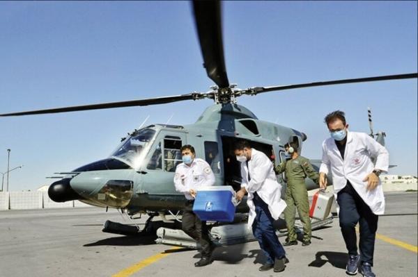اینفوگرافیک ، 12 عملیات هوایی انتقال قلب در ایران ، استان پیشرو در اهدای قلب