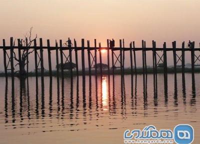 پل یو بین در برمه ، طولانی ترین پل چوبی جهان از زبان گردشگران