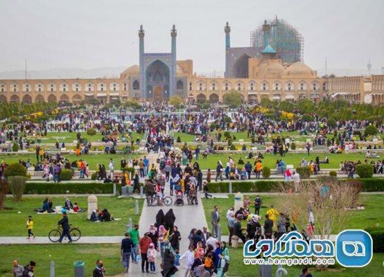 حدود 7 میلیون توریست نوروزی وارد اصفهان شدند